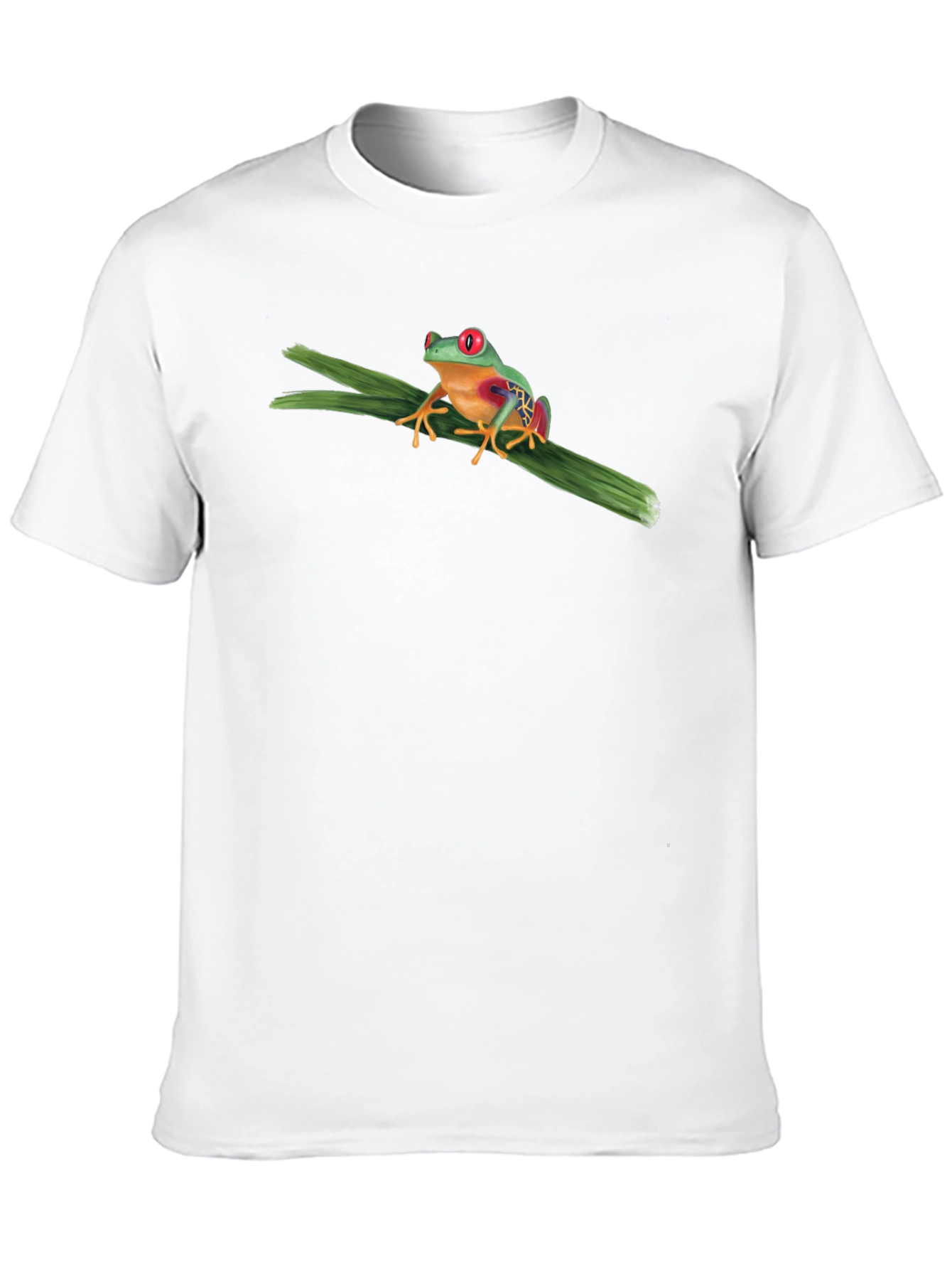 Red-Eyed Tree Frog Graphic T-Shirt - Black
