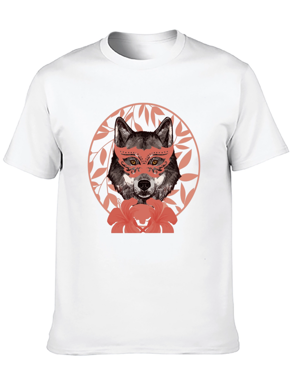 Wolf in Mask Graphic T-Shirt