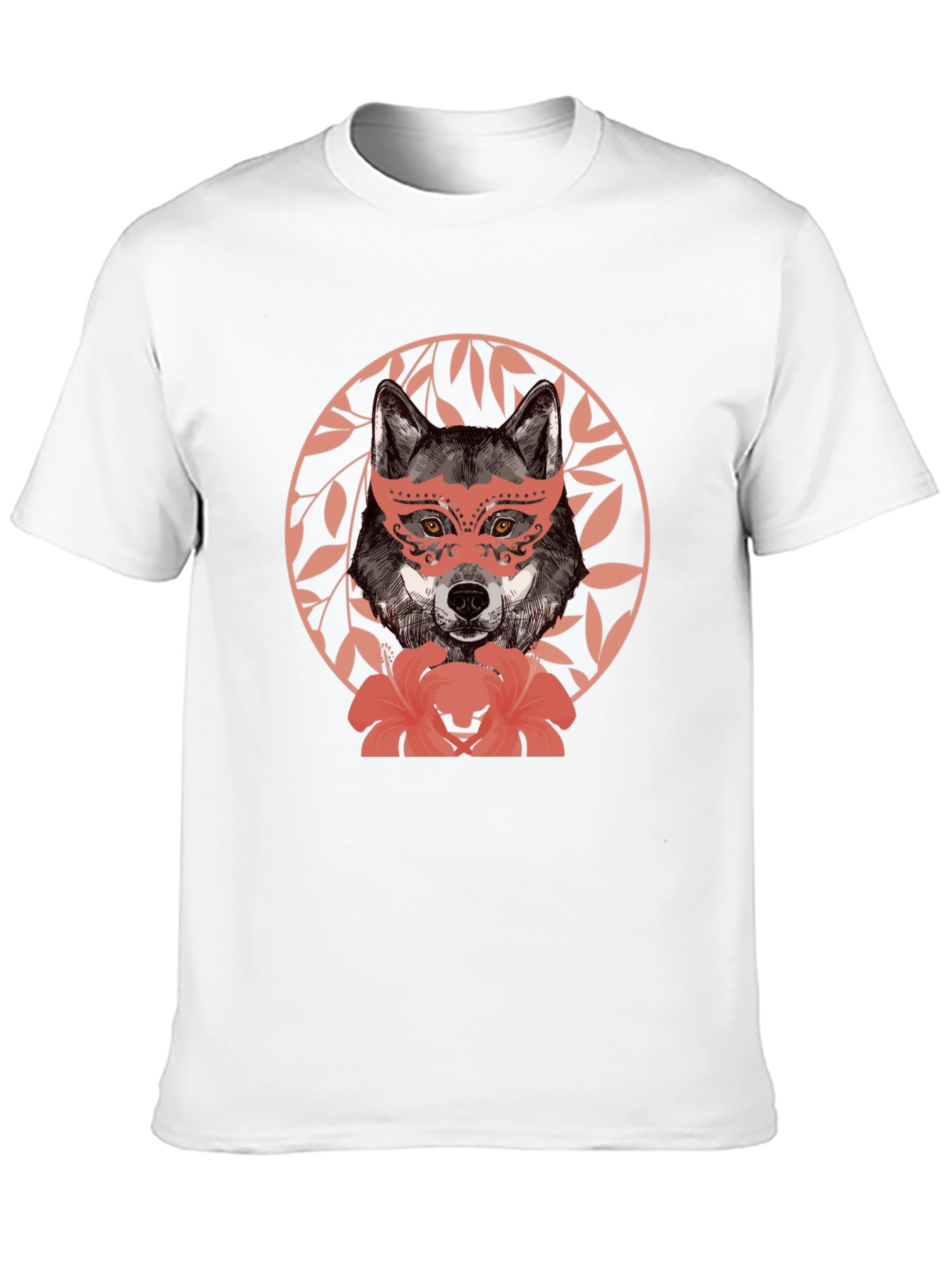 Wolf in Mask Graphic T-Shirt