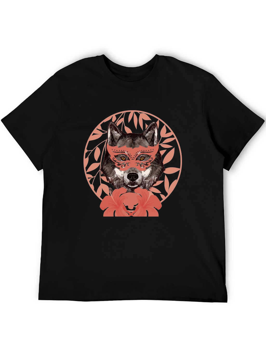 Wolf in Mask Graphic T-Shirt