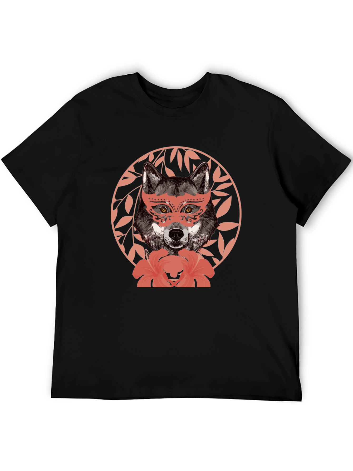 Wolf in Mask Graphic T-Shirt