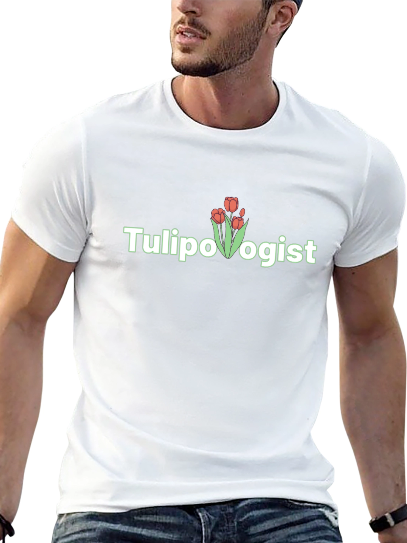 Tulipologist Graphic Tee - Floral Humor