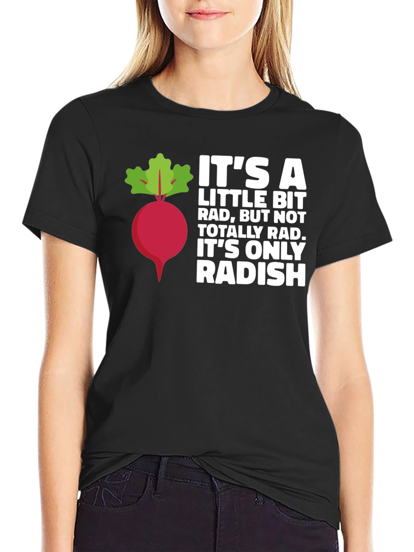Radish Pun Graphic Tee - Funny Foodie Shirt