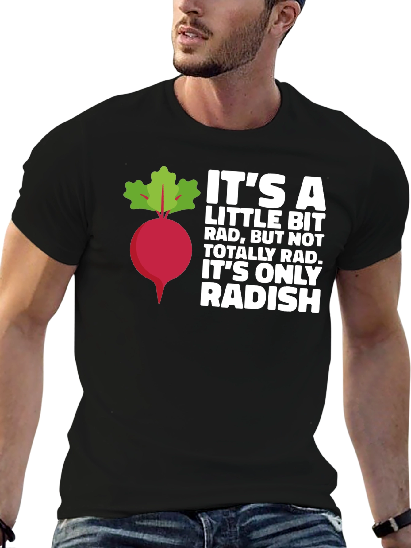 Radish Pun Graphic Tee - Funny Foodie Shirt