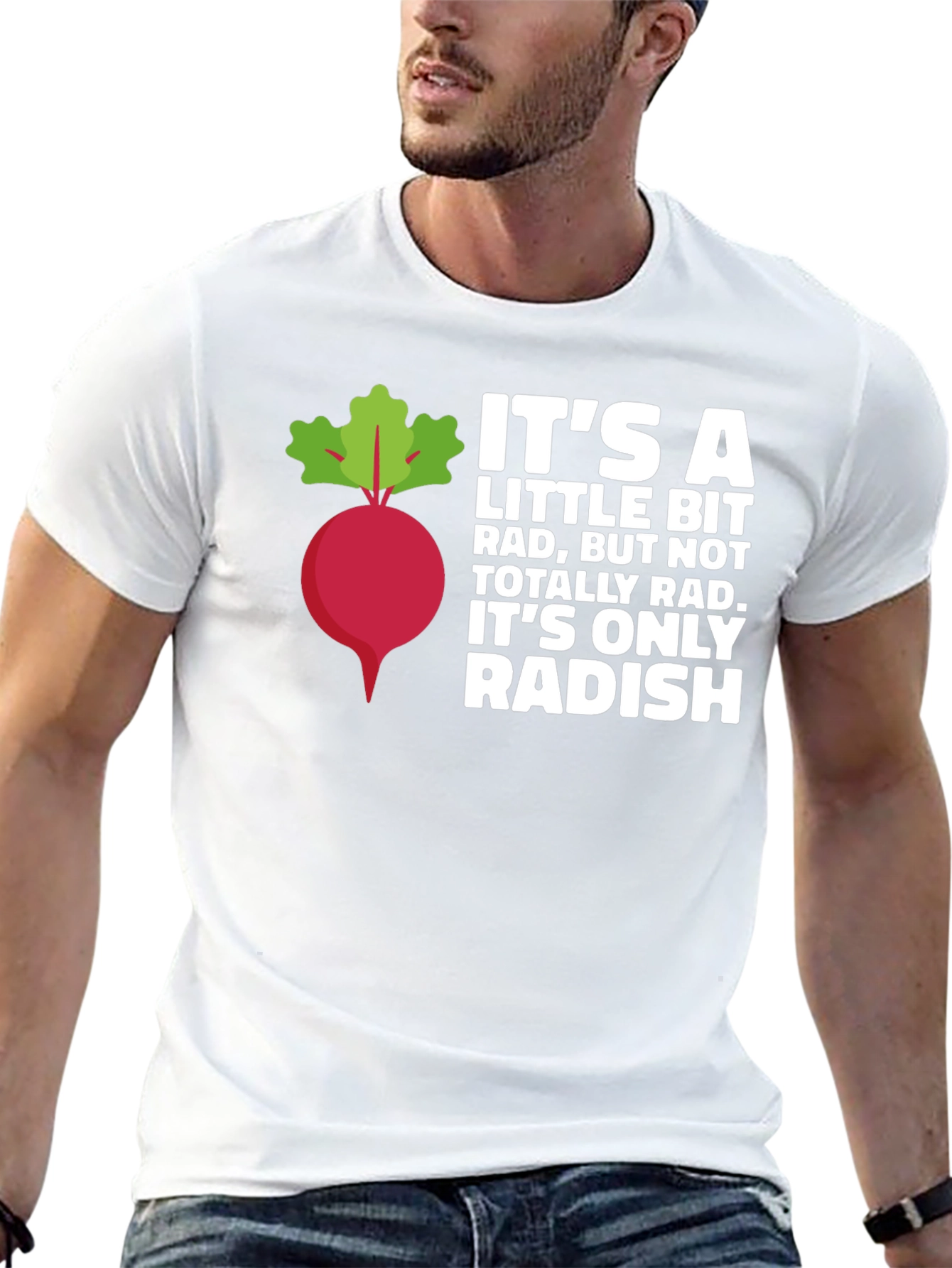 Radish Pun Graphic Tee - Funny Foodie Shirt