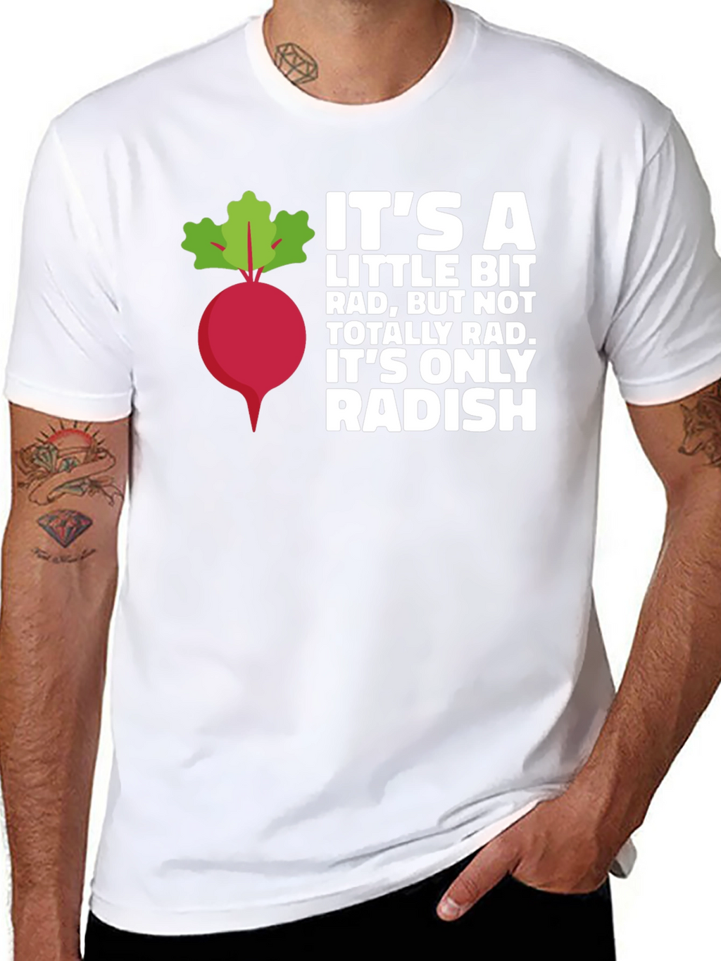 Radish Pun Graphic Tee - Funny Foodie Shirt