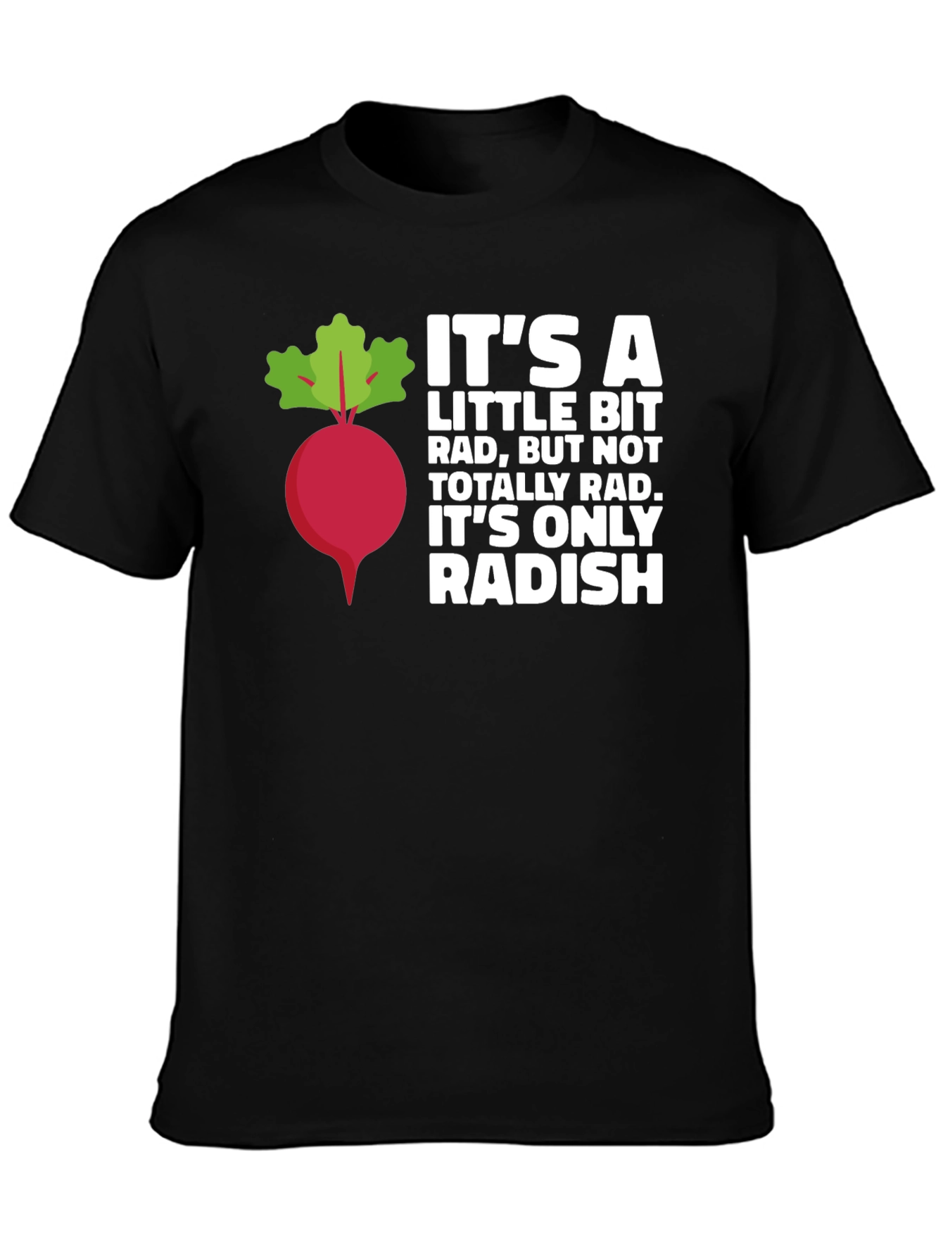 Radish Pun Graphic Tee - Funny Foodie Shirt