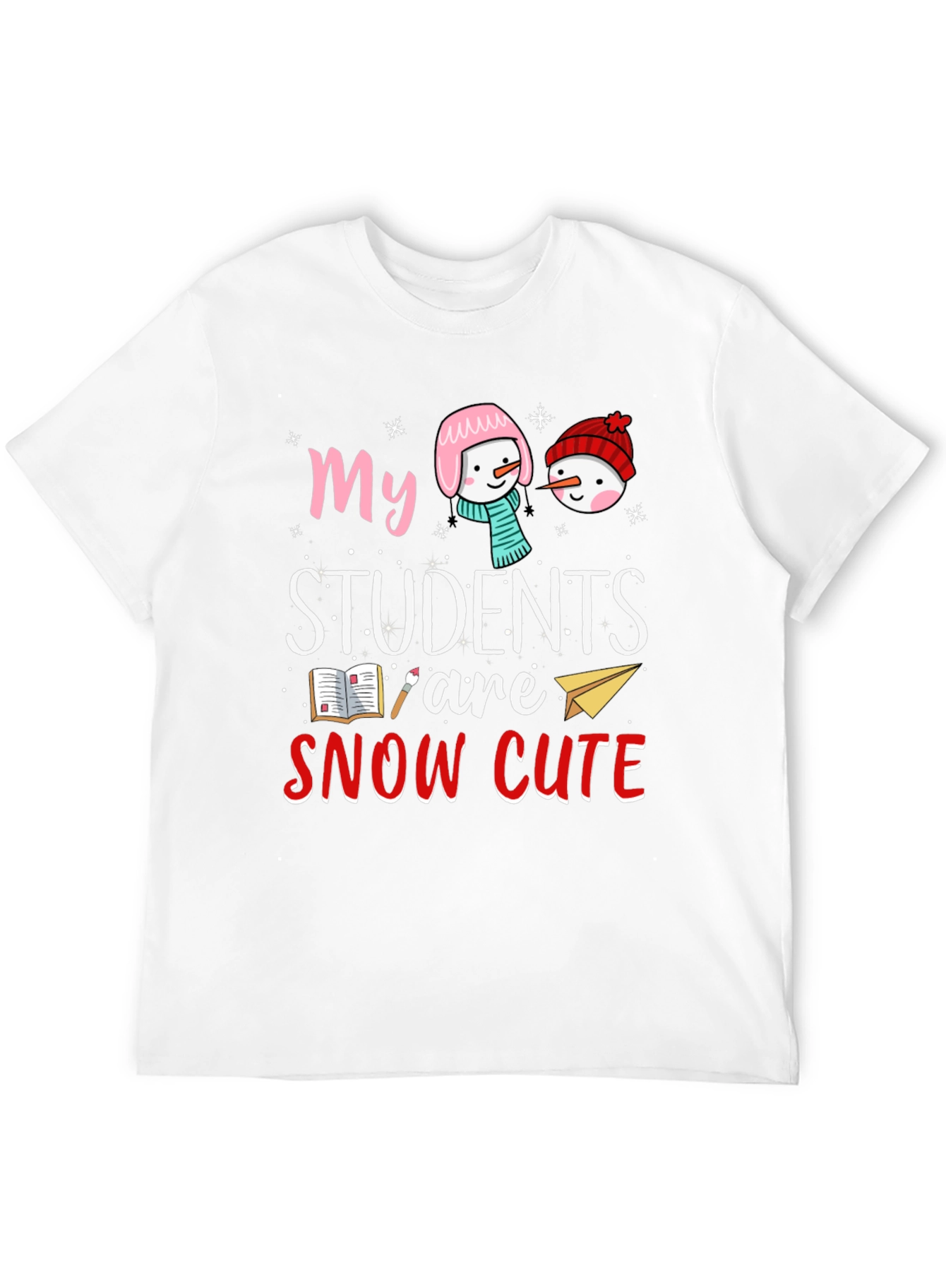 Snow Cute Students Teacher T-Shirt