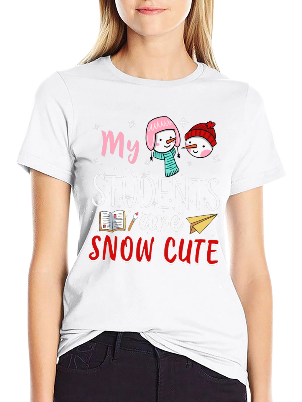 Snow Cute Students Teacher T-Shirt