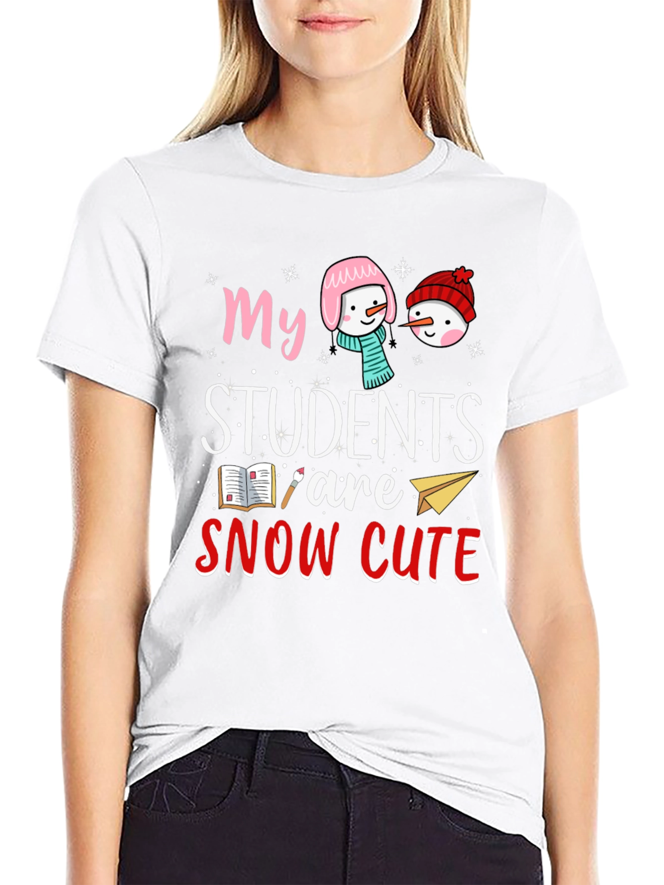 Snow Cute Students Teacher T-Shirt
