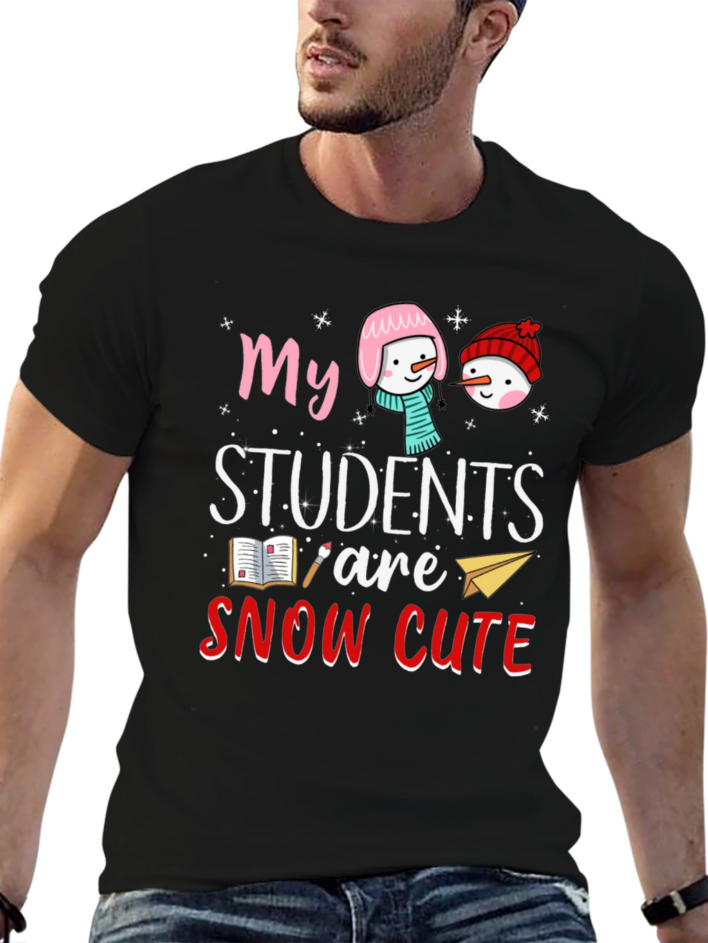 Snow Cute Students Teacher T-Shirt