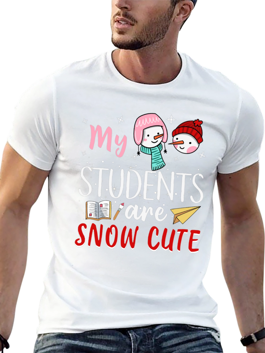 Snow Cute Students Teacher T-Shirt