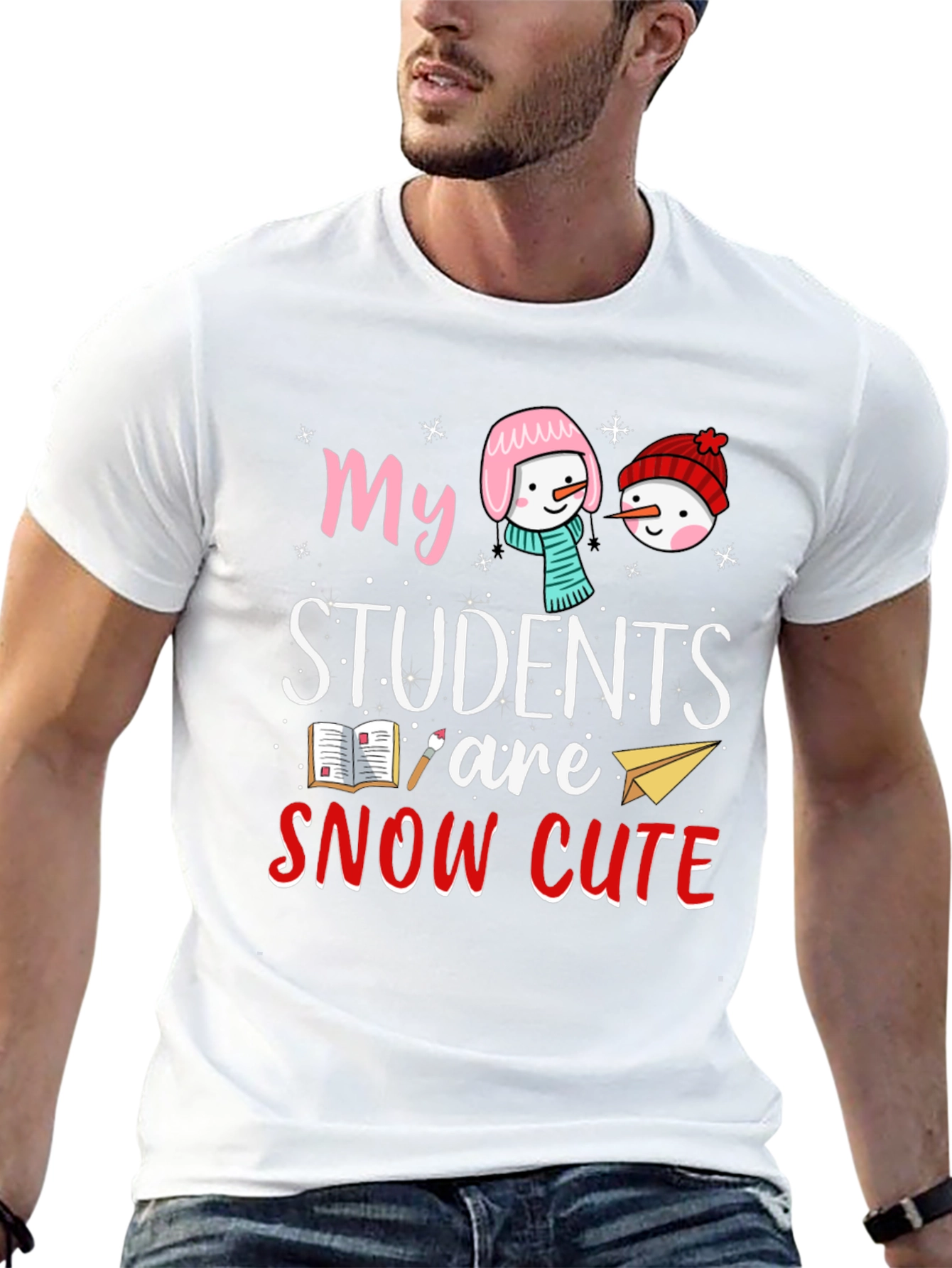 Snow Cute Students Teacher T-Shirt