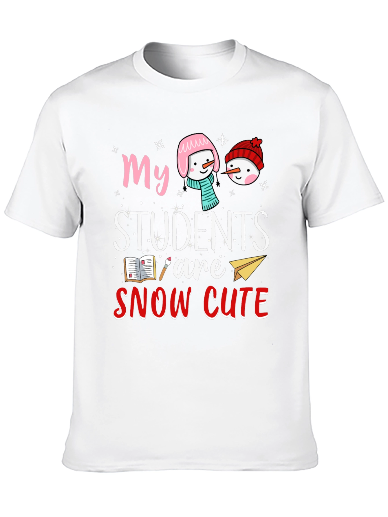 Snow Cute Students Teacher T-Shirt