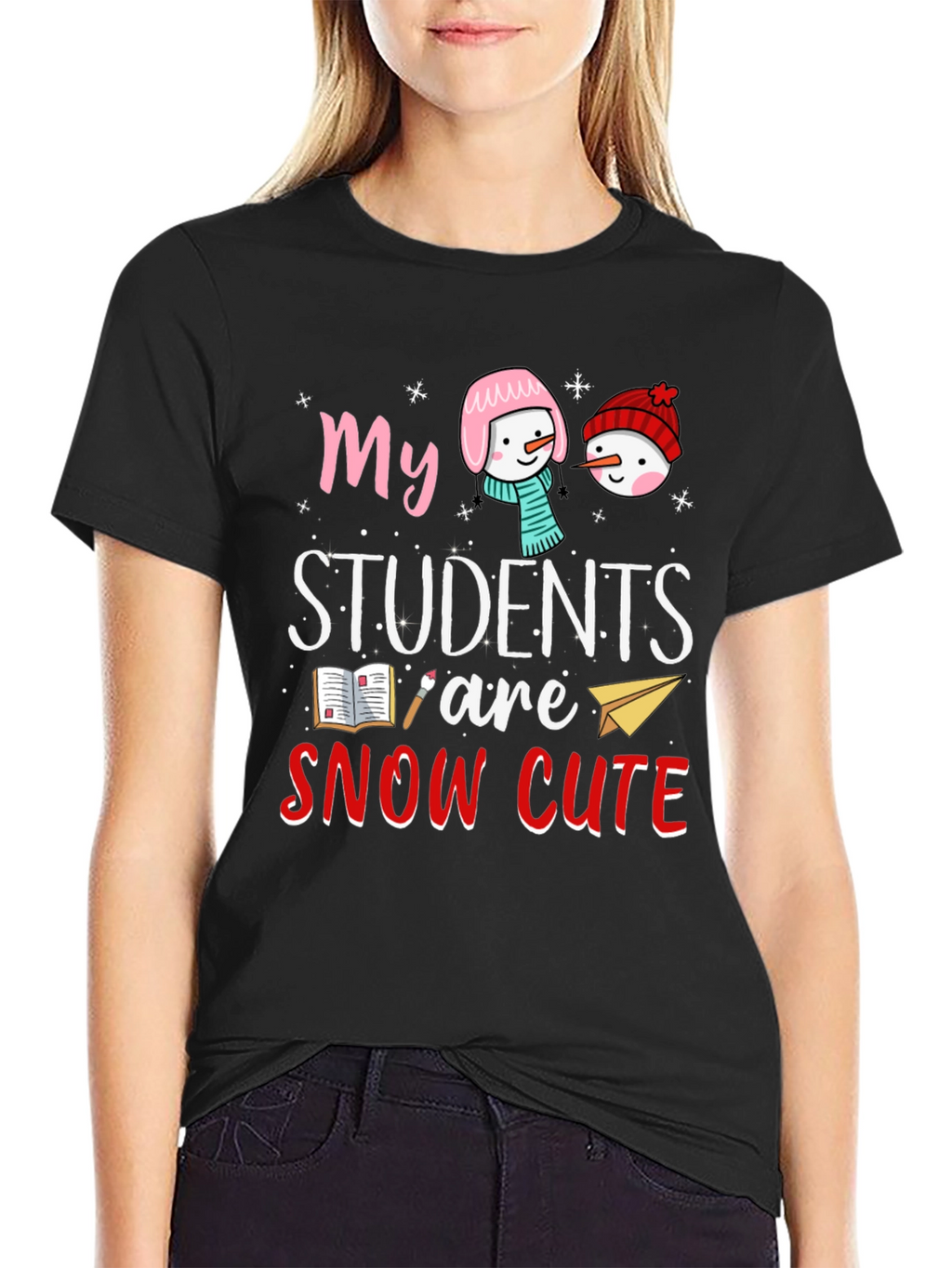 Snow Cute Students Teacher T-Shirt