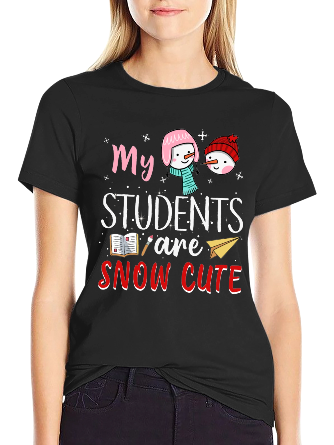 Snow Cute Students Teacher T-Shirt