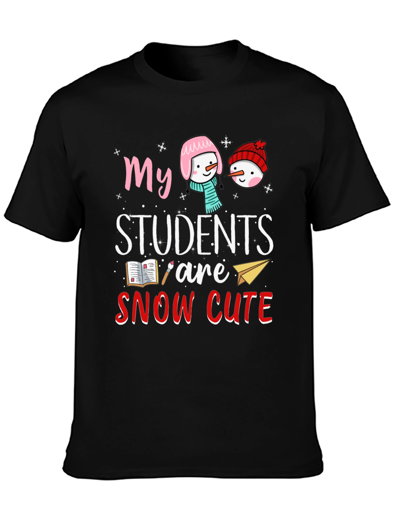 Snow Cute Students Teacher T-Shirt