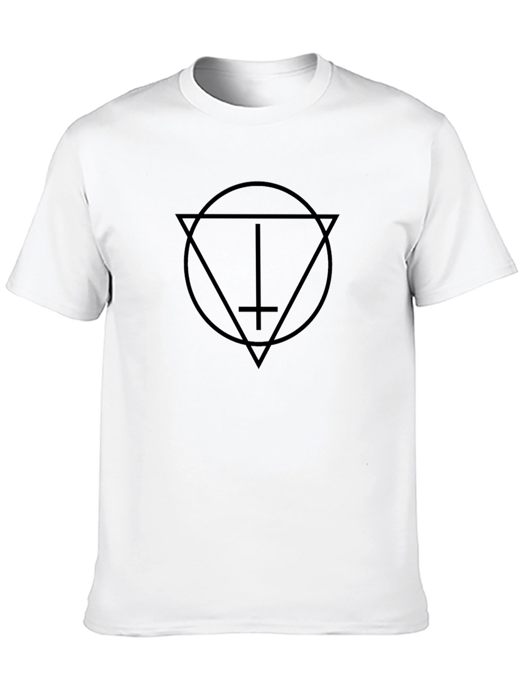 Occult Symbol Graphic Tee - Black Cotton T-Shirt