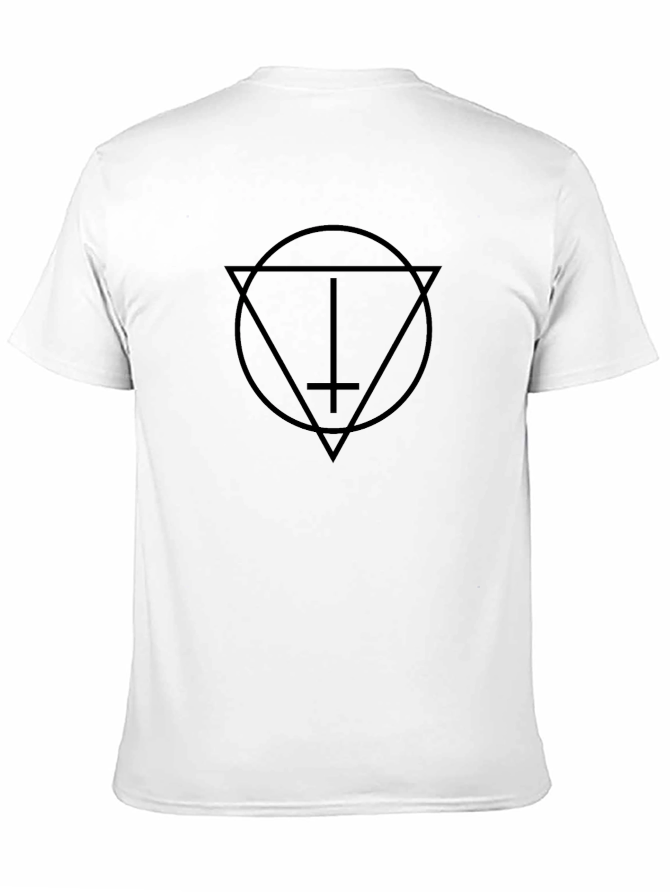 Occult Symbol Graphic Tee - Black Cotton T-Shirt