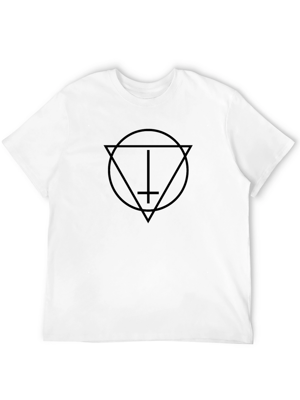 Occult Symbol Graphic Tee - Black Cotton T-Shirt