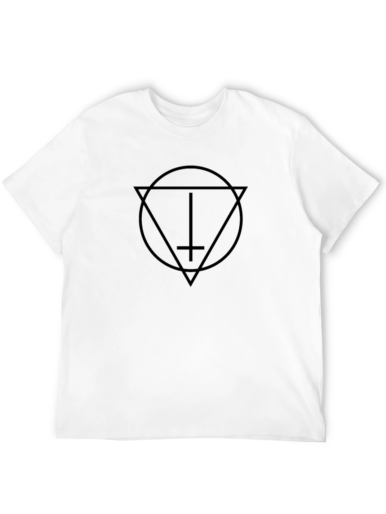 Occult Symbol Graphic Tee - Black Cotton T-Shirt