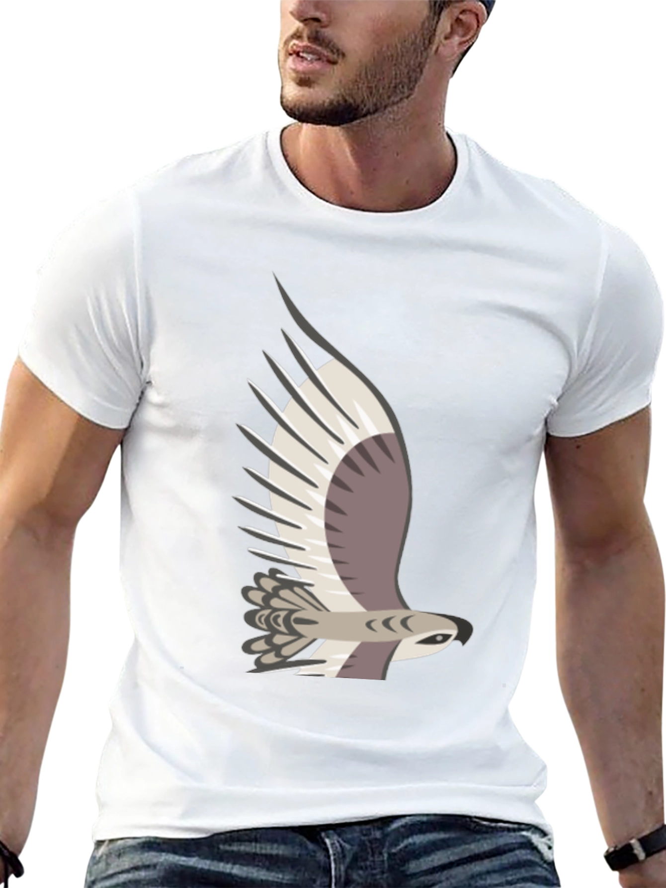 Cool Eagle Graphic Tee - Mens Black T-Shirt