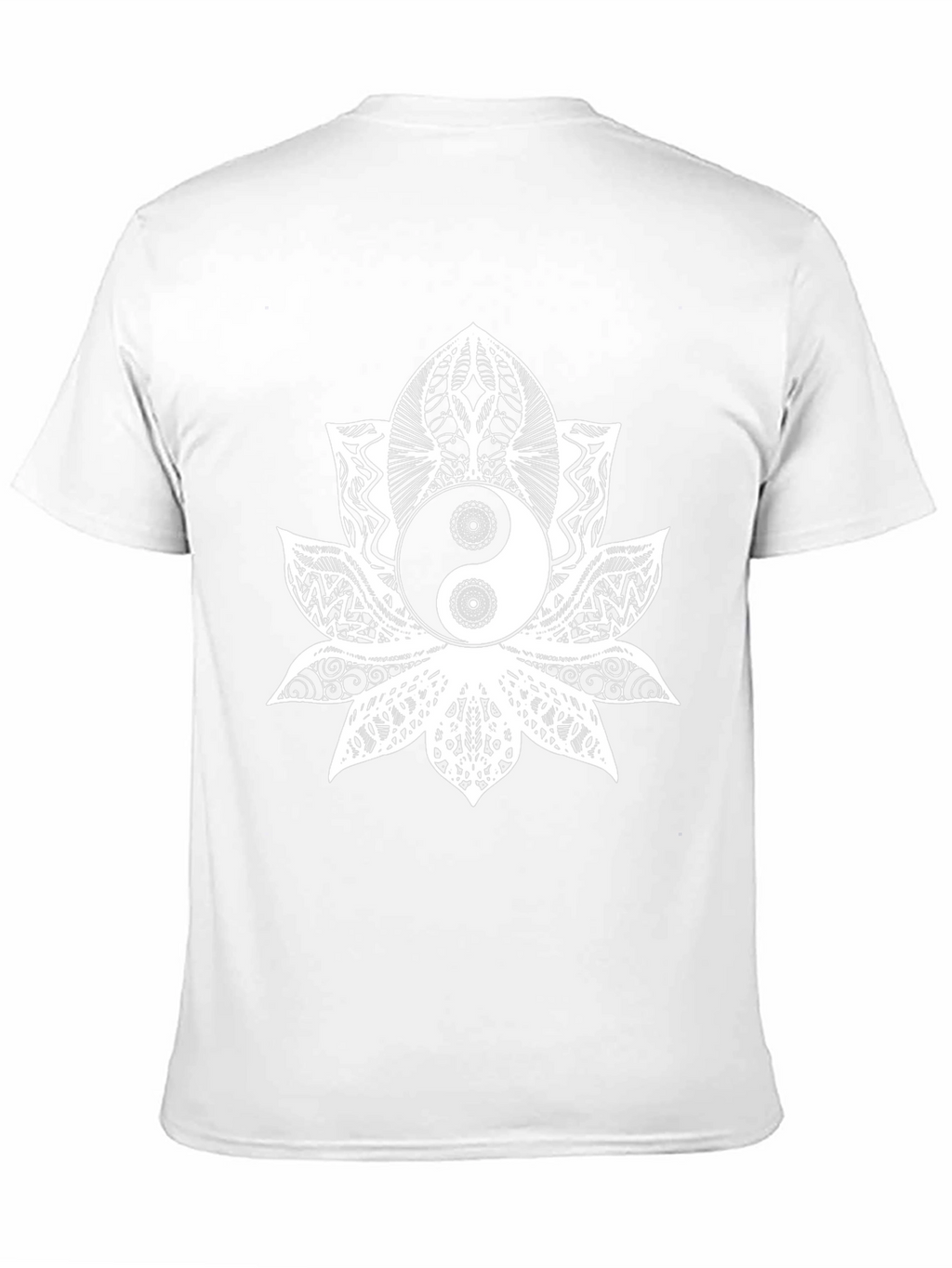 Yin Yang Lotus Flower Graphic Tee