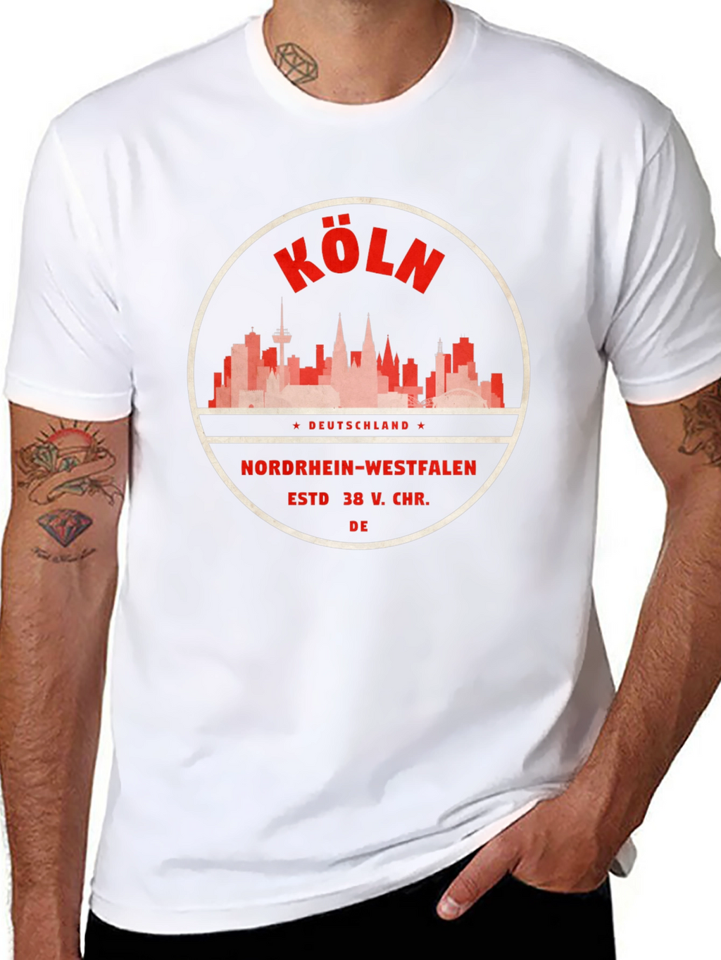 Köln Skyline T-Shirt - Deutschland Travel Tee