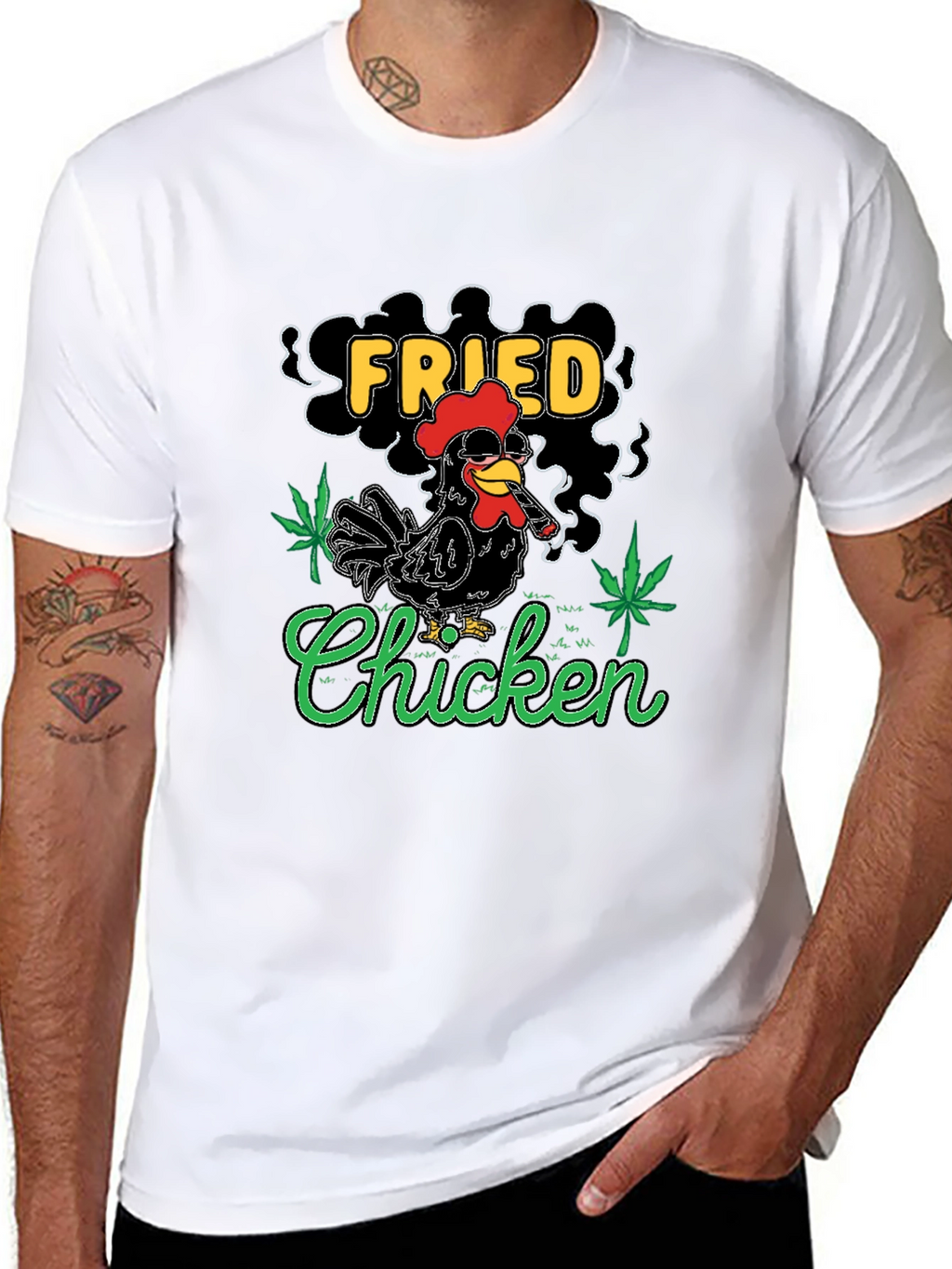 Fried Chicken T-Shirt - Novelty Graphic Tee