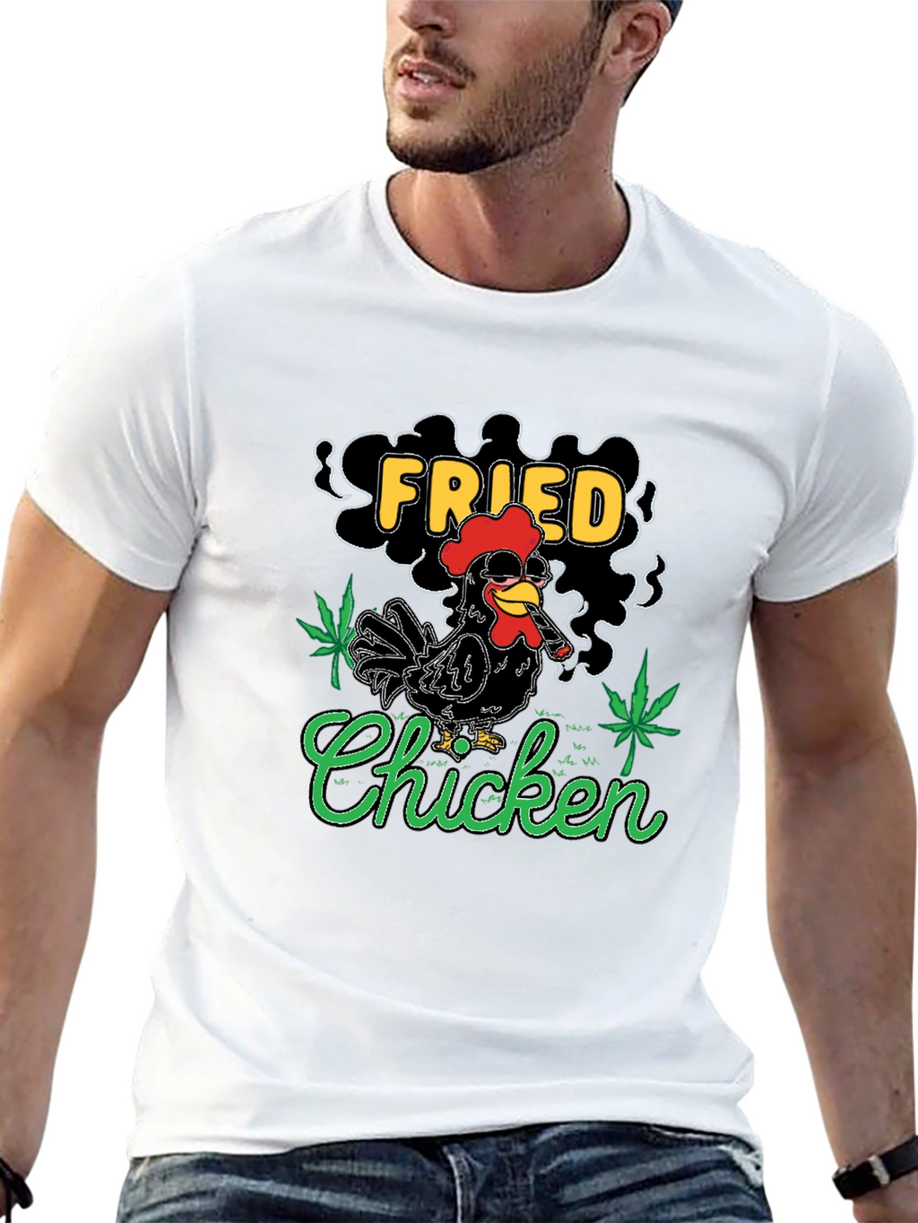 Fried Chicken T-Shirt - Novelty Graphic Tee