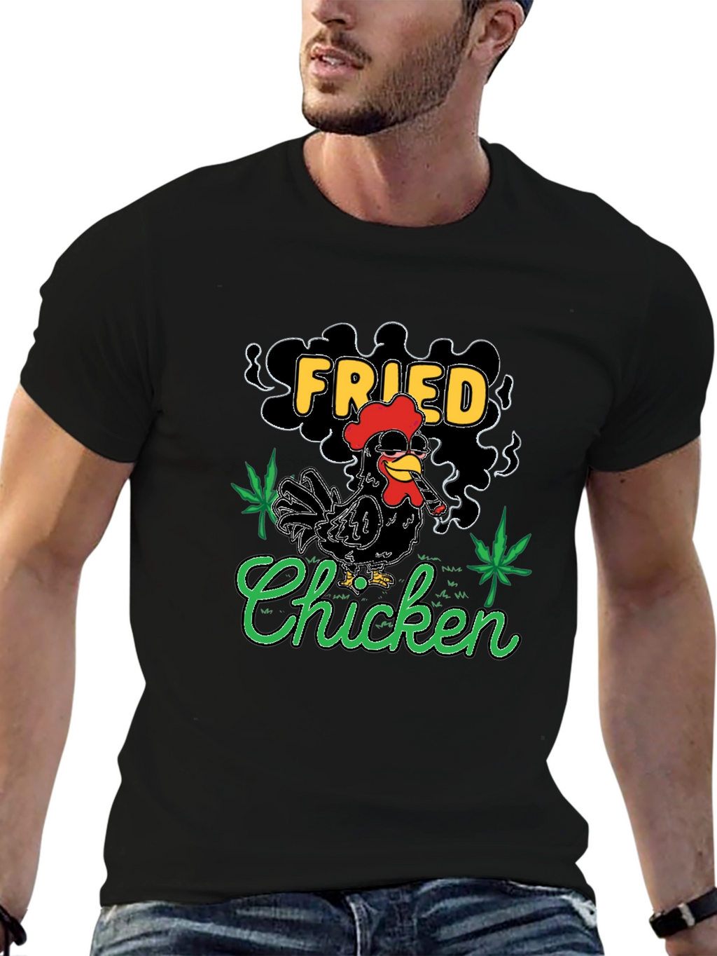 Fried Chicken T-Shirt - Novelty Graphic Tee