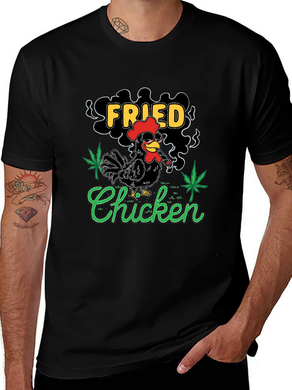 Fried Chicken T-Shirt - Novelty Graphic Tee