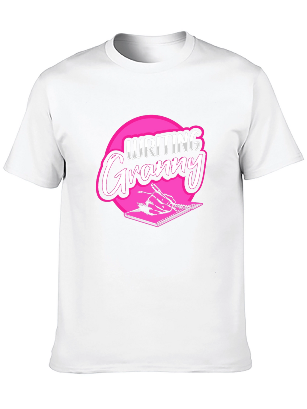Writing Granny Black T-Shirt
