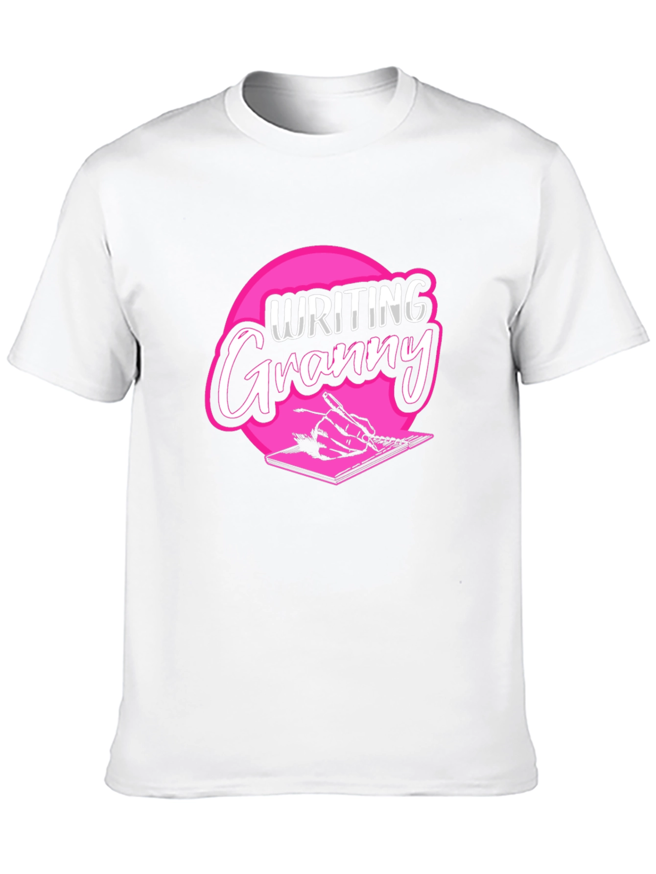 Writing Granny Black T-Shirt