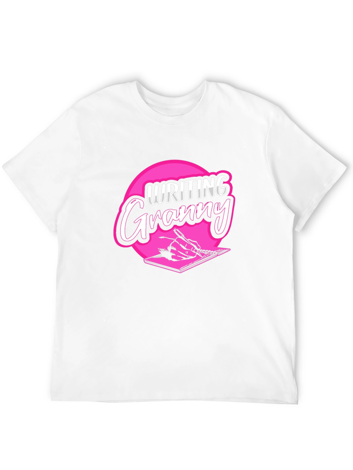 Writing Granny Black T-Shirt