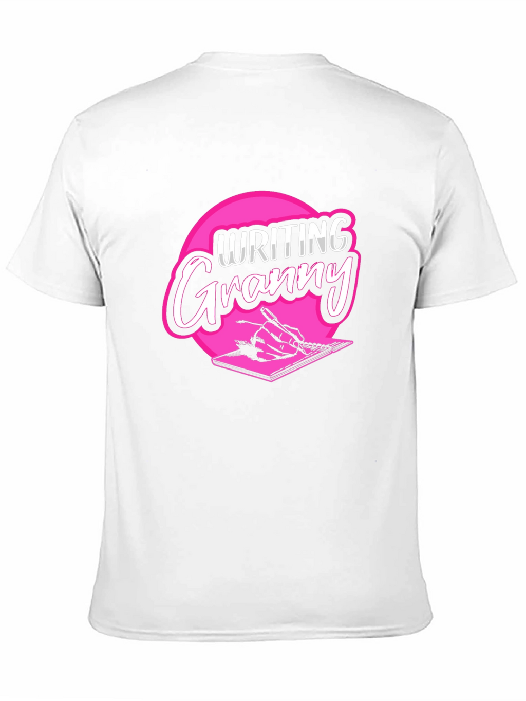 Writing Granny Black T-Shirt