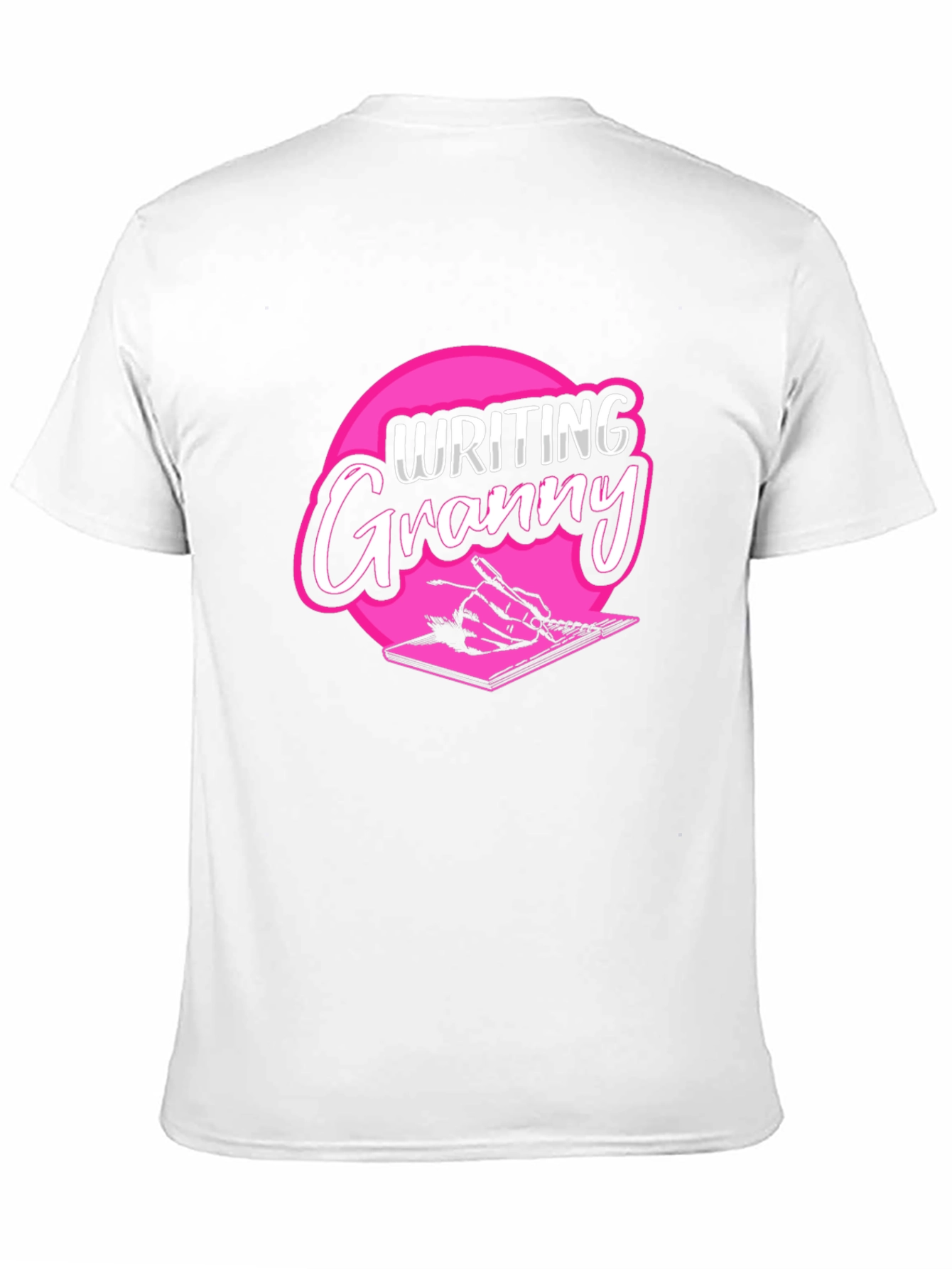 Writing Granny Black T-Shirt