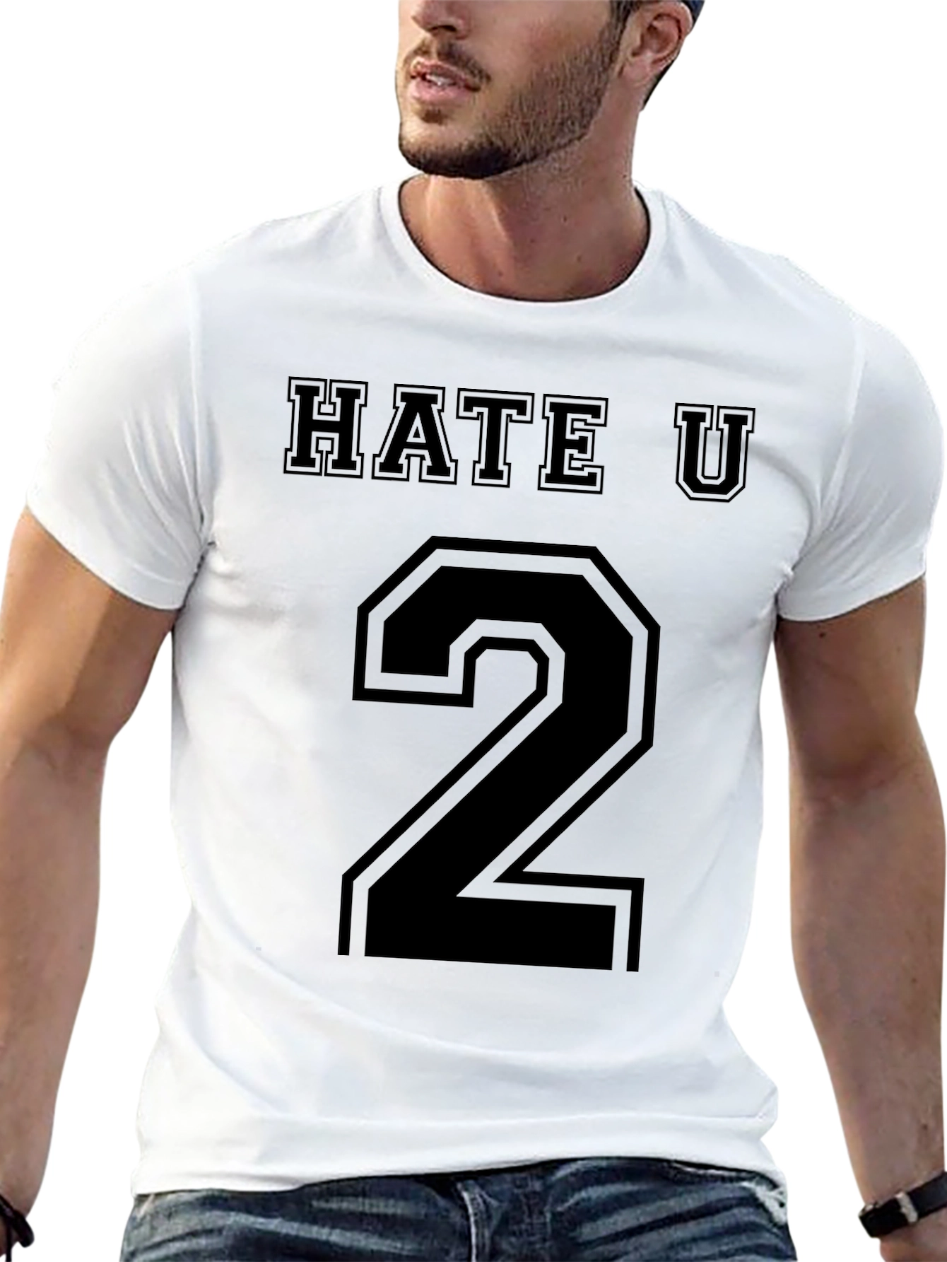 Hate U 2 Black Graphic Tee
