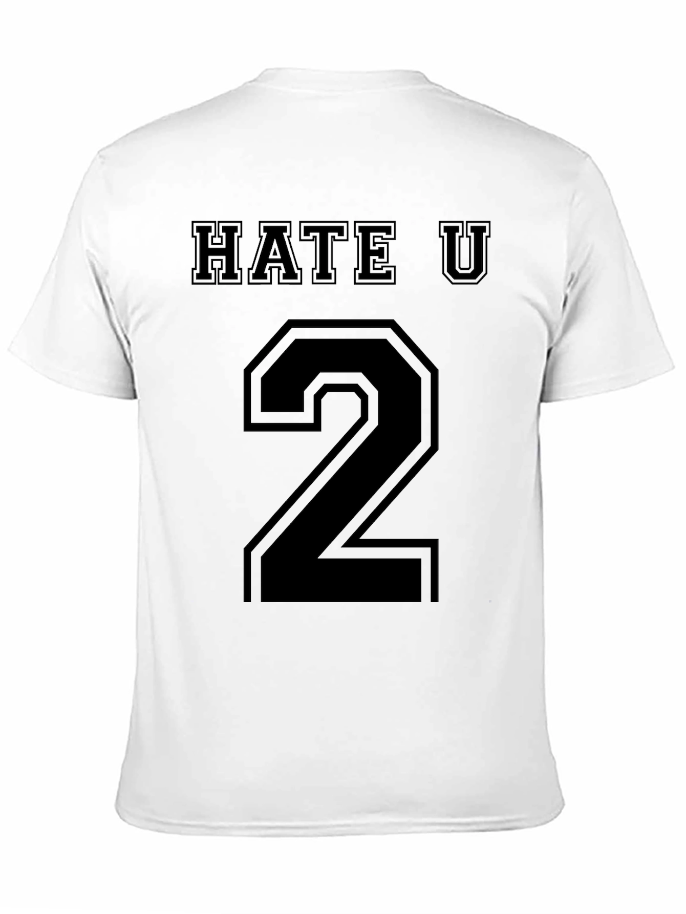 Hate U 2 Black Graphic Tee