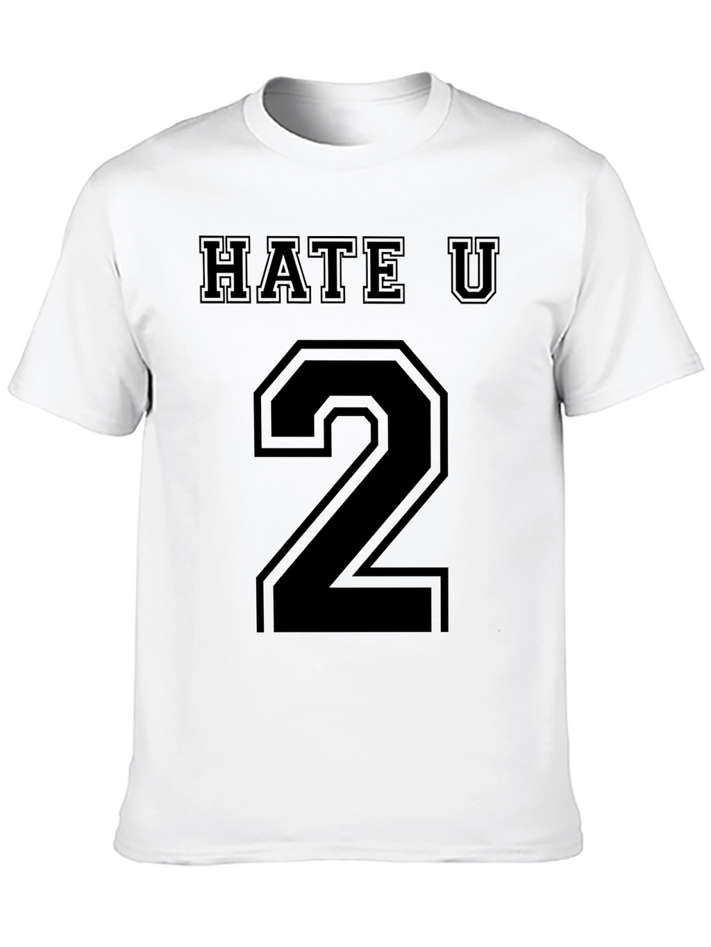 Hate U 2 Black Graphic Tee