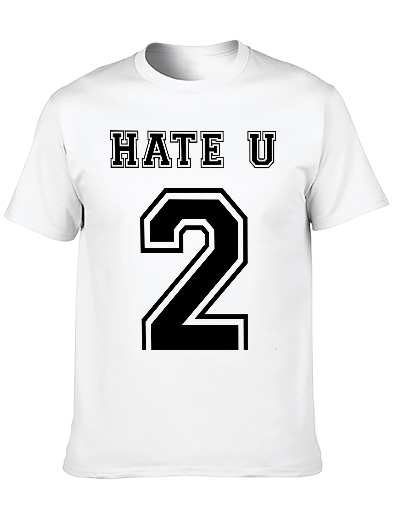 Hate U 2 Black Graphic Tee