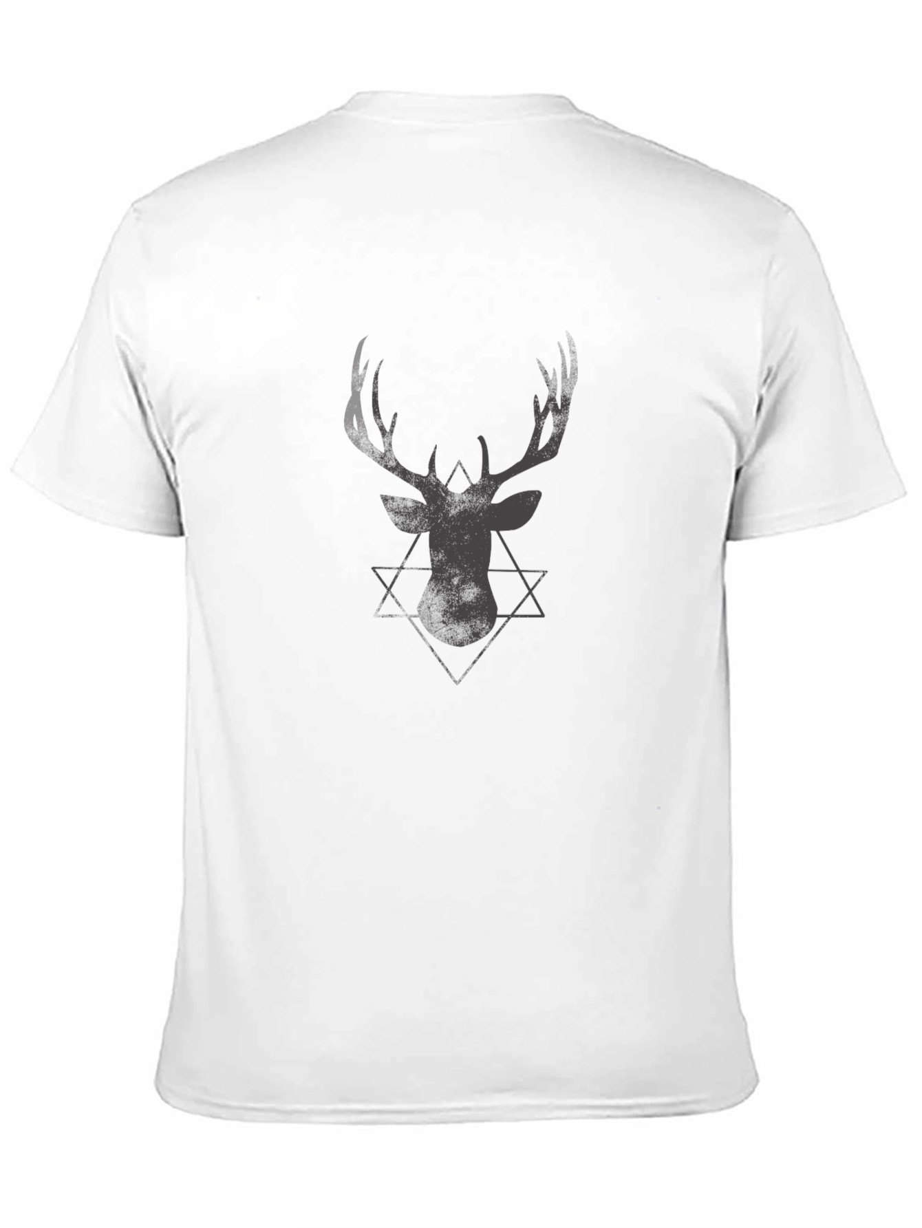 Black Deer Star Graphic Tee | Casual Mens T-Shirt