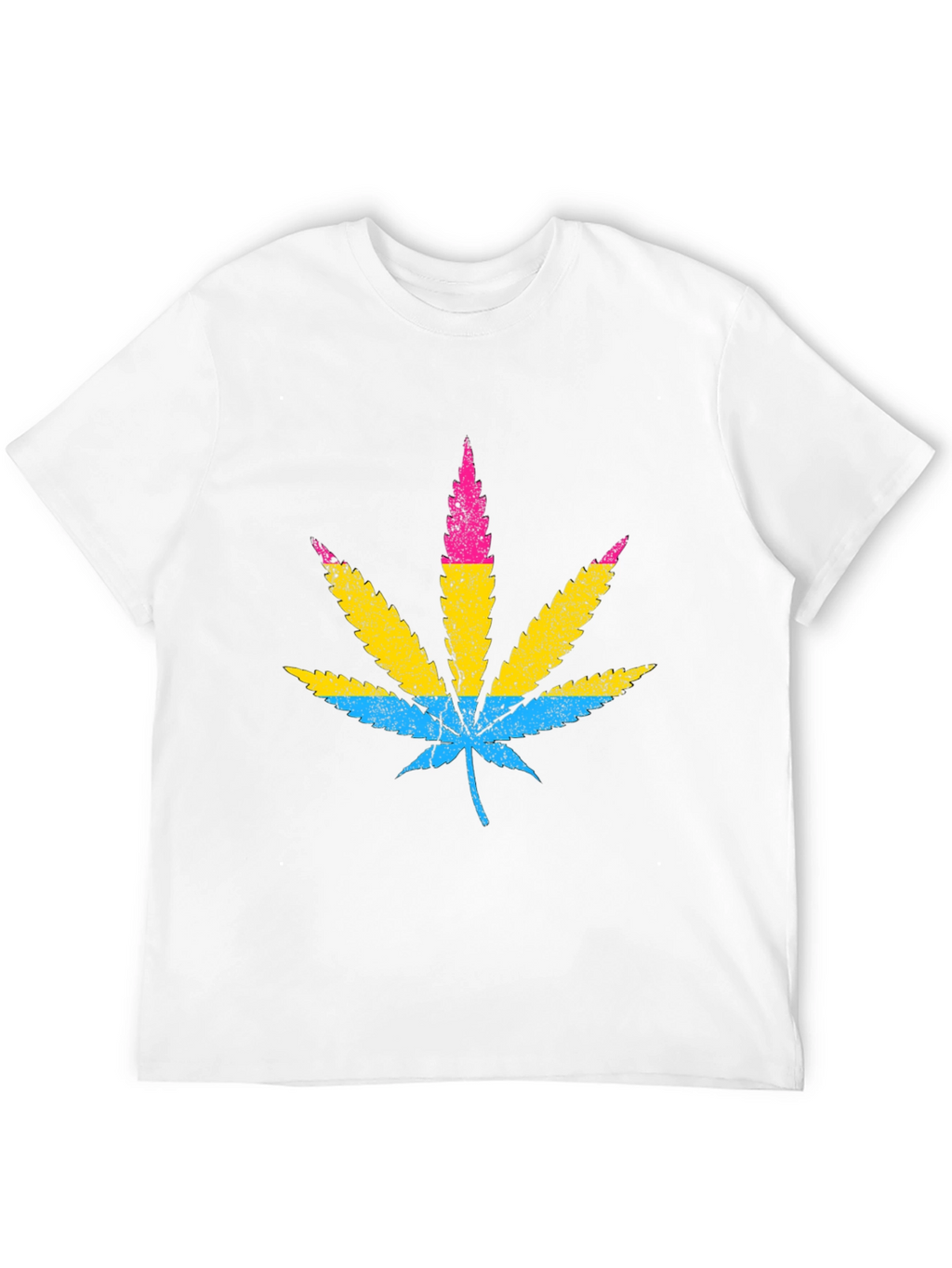 Pansexual Pride Marijuana Leaf T-Shirt