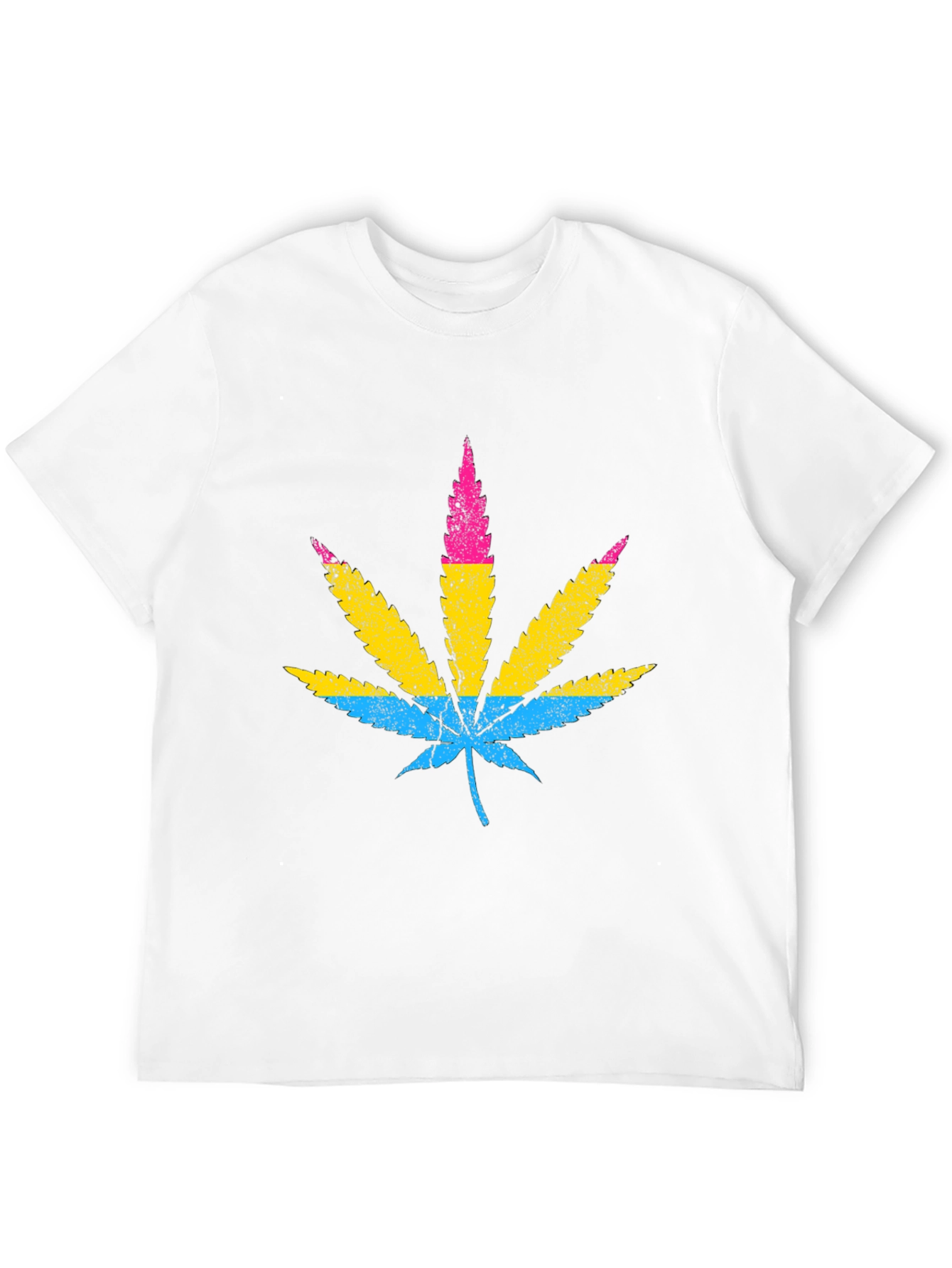 Pansexual Pride Marijuana Leaf T-Shirt