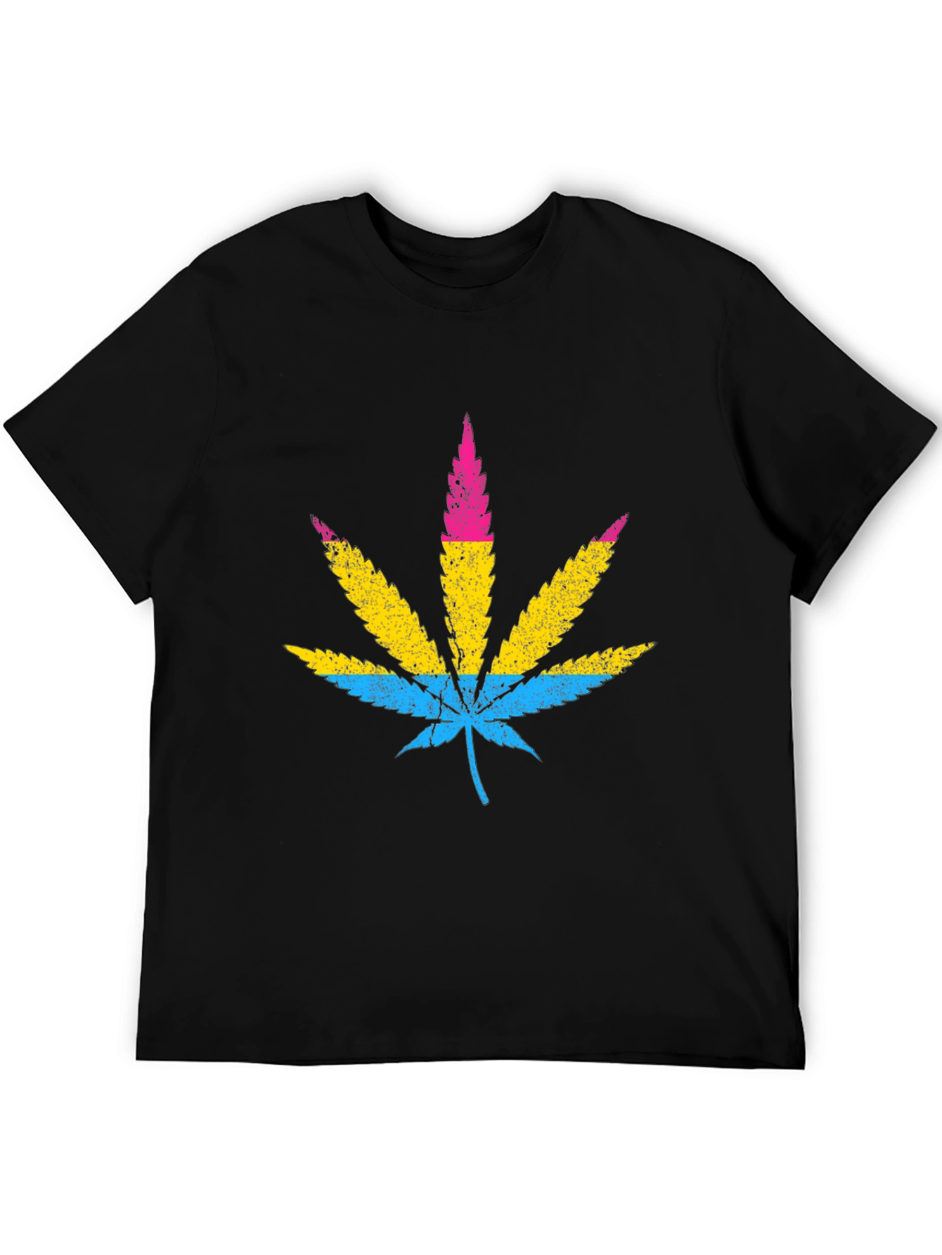 Pansexual Pride Marijuana Leaf T-Shirt