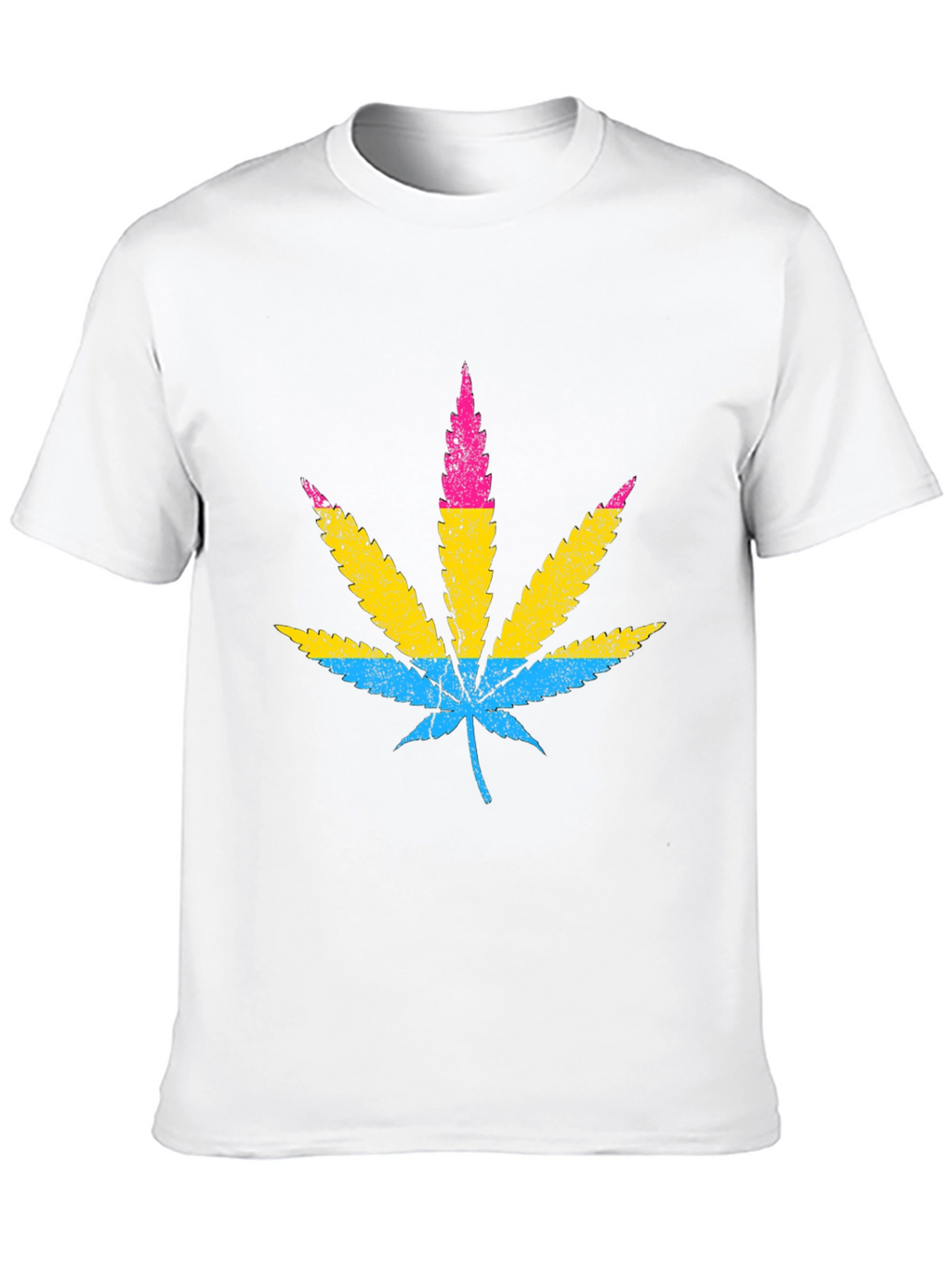 Pansexual Pride Marijuana Leaf T-Shirt