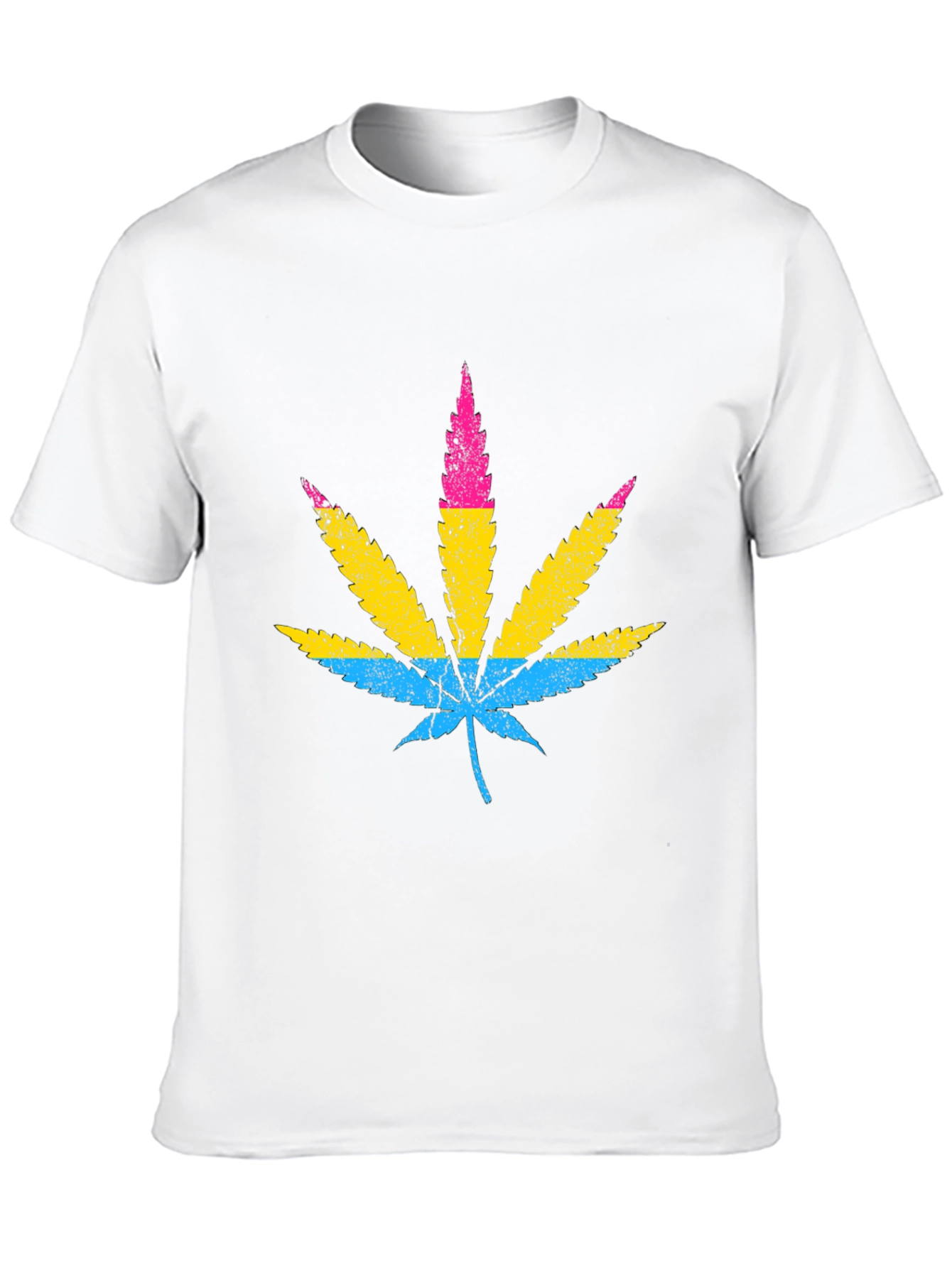 Pansexual Pride Marijuana Leaf T-Shirt