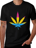 Pansexual Pride Marijuana Leaf T-Shirt