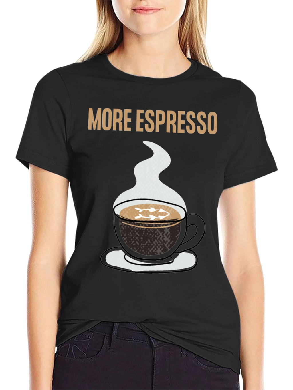 More Espresso Black Graphic T-Shirt