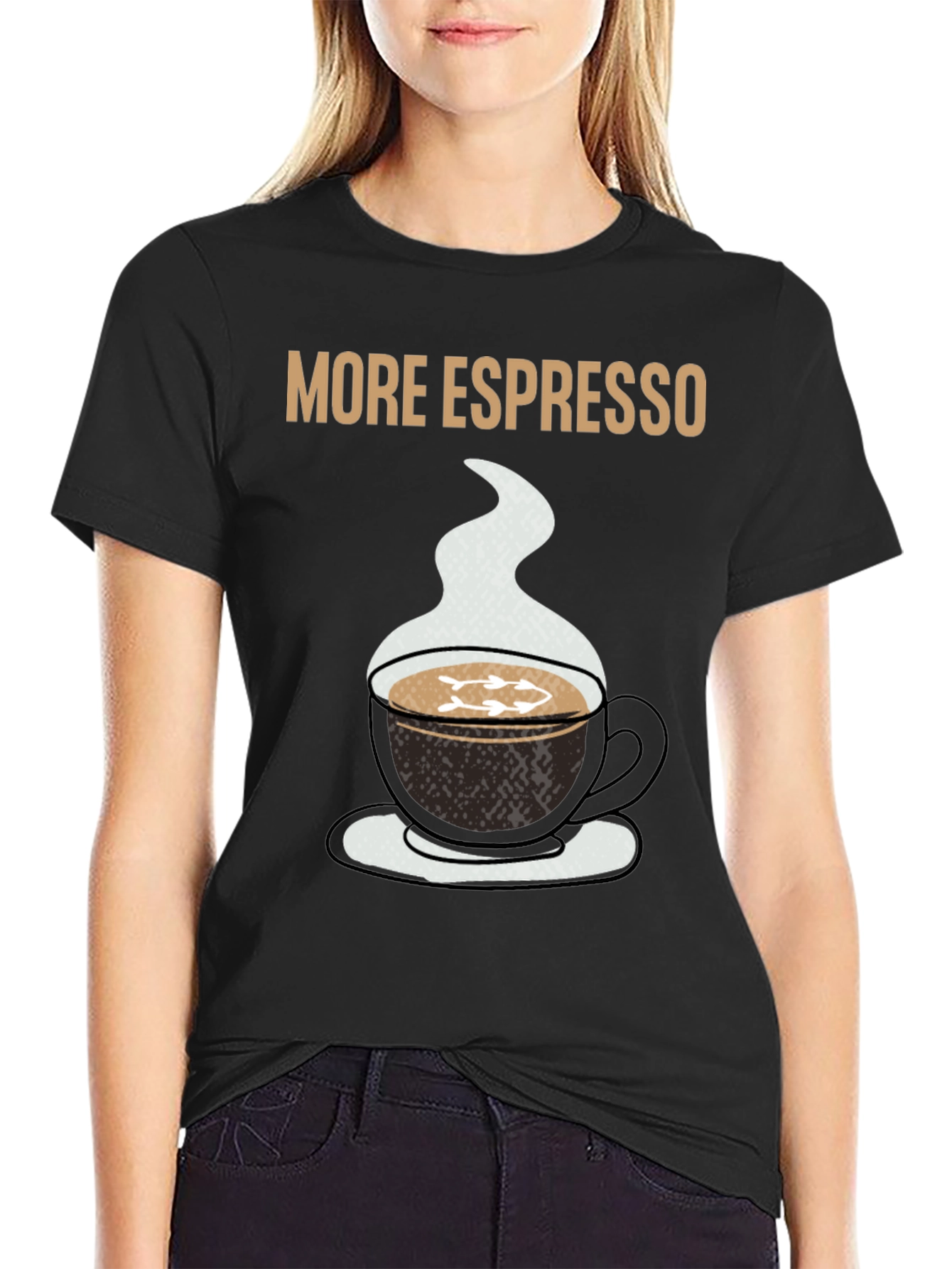 More Espresso Black Graphic T-Shirt